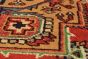 Floral  Traditional Brown Area rug Unique Indian Hand-knotted 237404