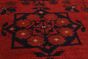 Geometric  Tribal Red Area rug 3x5 Afghan Hand-knotted 238312