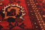 Traditional  Tribal Red Area rug 3x5 Afghan Hand-knotted 238322