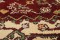 Floral  Traditional Red Area rug Unique Indian Hand-knotted 240390
