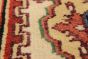 Floral  Traditional Ivory Runner rug 12-ft-runner Indian Hand-knotted 240750