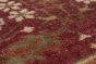 Floral  Traditional Red Runner rug 10-ft-runner Indian Hand-knotted 241285