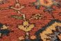 Floral  Traditional Brown Runner rug 12-ft-runner Indian Hand-knotted 241315