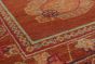 Traditional Orange Area rug 6x9 Indian Hand-knotted 242174