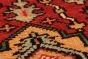 Floral  Traditional Red Runner rug 20-ft-runner Indian Hand-knotted 242974