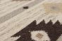 Transitional Ivory Area rug 5x8 Turkish Flat-weave 243830