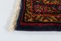 Persian Mahal 3'10" x 7'9" Hand-knotted Wool Dark Navy Rug