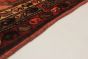 Bordered  Persian Red Runner rug 14-ft-runner Persian Hand-knotted 265204