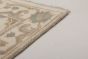 Bohemian  Traditional Ivory Runner rug 12-ft-runner Indian Hand-knotted 266312