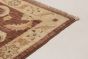Bordered  Traditional Brown Runner rug 10-ft-runner Afghan Hand-knotted 268333