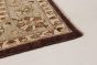Bordered  Traditional Brown Area rug 6x9 Afghan Hand-knotted 268361