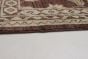 Bordered  Traditional Brown Runner rug 10-ft-runner Afghan Hand-knotted 268861