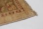 Bohemian  Traditional Ivory Area rug Unique Afghan Hand-knotted 269584