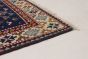 Bohemian  Geometric Blue Area rug 5x8 Indian Hand-knotted 269616