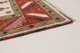 Bohemian  Geometric Ivory Area rug 5x8 Indian Hand-knotted 269672