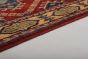 Bohemian  Geometric Red Runner rug 10-ft-runner Afghan Hand-knotted 271214