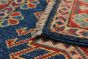 Afghan Finest Gazni 2'7" x 11'8" Hand-knotted Wool Navy Blue Rug