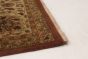 Bordered  Traditional Brown Area rug 8x10 Indian Hand-knotted 271924