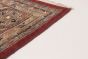 Bordered  Traditional Red Area rug Unique Indian Hand-knotted 273126