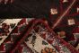 Persian Hamadan 3'9" x 10'7" Hand-knotted Wool Black Rug