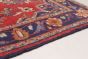 Bordered  Traditional Red Runner rug 10-ft-runner Persian Hand-knotted 278002