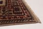 Bordered  Tribal Brown Area rug 6x9 Afghan Hand-knotted 278370