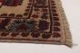 Bordered  Tribal Brown Area rug 6x9 Afghan Hand-knotted 278375