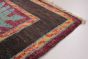 Casual  Transitional Purple Area rug Square Indian Hand-knotted 280015