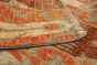 Indian Shalimar 4'1" x 6'1" Hand-knotted Wool Orange Rug