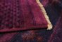 Indian Vibrance 3'10" x 6'3" Hand-knotted Wool Dark Magenta Rug