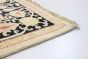 Bordered  Traditional Ivory Area rug 5x8 Pakistani Hand-knotted 280451