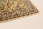 Bordered  Floral Ivory Area rug 6x9 Turkish Hand-knotted 280996