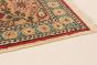 Bordered  Traditional Ivory Area rug 6x9 Turkish Hand-knotted 281002