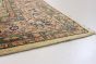 Bordered  Traditional Ivory Area rug 6x9 Turkish Hand-knotted 281053