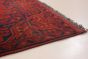 Bordered  Tribal Red Area rug 4x6 Afghan Hand-knotted 281172