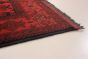 Bordered  Geometric Red Area rug 3x5 Afghan Hand-knotted 281314