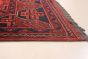 Bordered  Tribal Red Area rug 6x9 Afghan Hand-knotted 281690