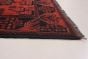 Bordered  Tribal Red Area rug 3x5 Afghan Hand-knotted 282169
