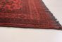 Bordered  Tribal Red Area rug 3x5 Afghan Hand-knotted 282247