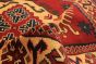 Afghan Finest Kargahi 3'5" x 4'10" Hand-knotted Wool Red Rug