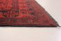 Bordered  Tribal Red Area rug 3x5 Afghan Hand-knotted 282485
