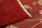 Pakistani Peshawar Finest 6'7" x 8'0" Hand-knotted Wool Dark Red Rug