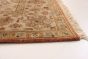Bordered  Traditional Ivory Area rug 5x8 Indian Hand-knotted 284240