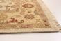 Bordered  Traditional Ivory Area rug 5x8 Pakistani Flat-weave 284432