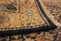 Indian Sultanabad 4'0" x 5'11" Hand-knotted Wool Blue Rug