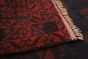 Afghan Kazak 3'9" x 6'5" Hand-knotted Wool Red Rug