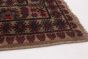 Bordered  Tribal Brown Area rug 6x9 Afghan Hand-knotted 285831