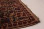 Bordered  Tribal Brown Area rug 6x9 Afghan Hand-knotted 285885