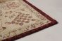 Bordered  Traditional Red Area rug Square Indian Hand-knotted 287584
