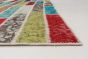 Turkish Color Transition Patchwork 5'7" x 7'8" Hand-knotted Wool Rug 